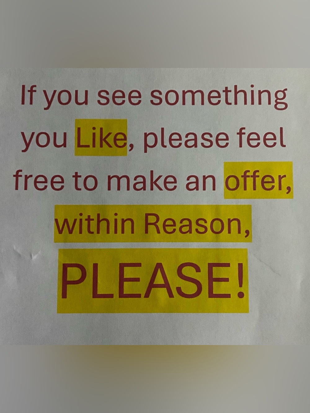 Making Reasonable Offers! - Picture 1 of 1